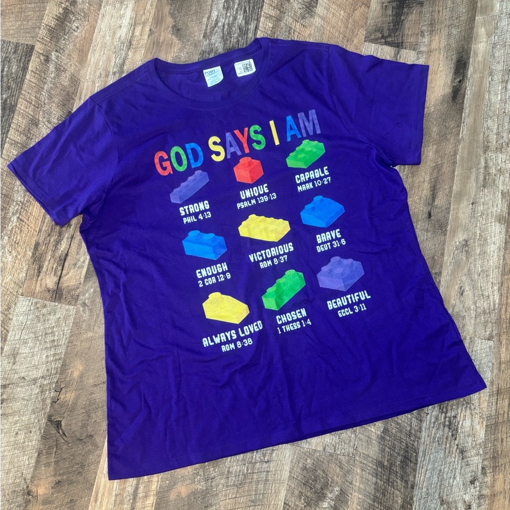 Women's "God Says I Am" T-Shirt Size XL